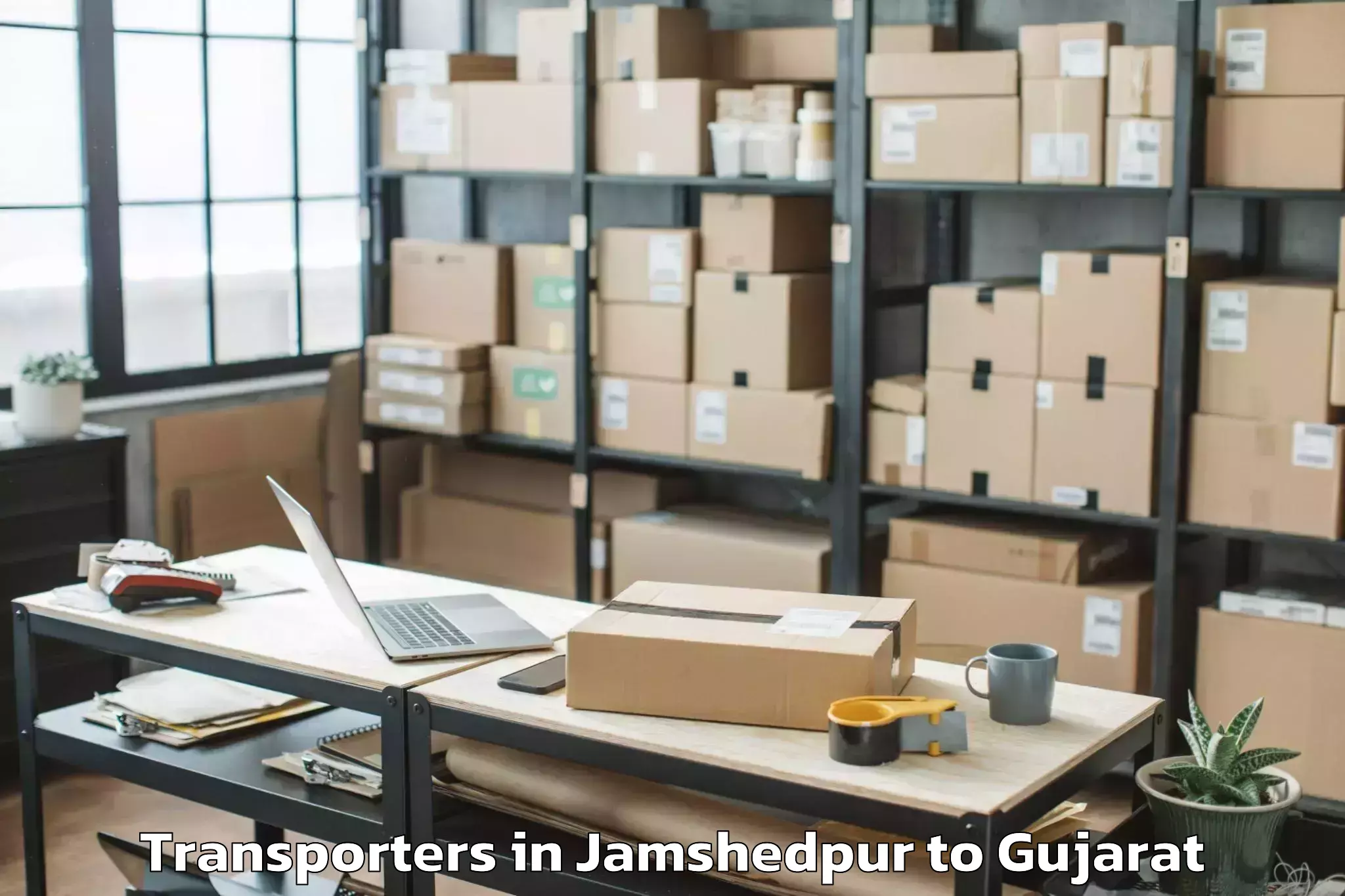 Easy Jamshedpur to Jambughoda Transporters Booking